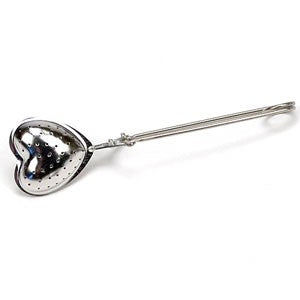 Tea Infuser with Spring Action Handle [Heart Shaped]